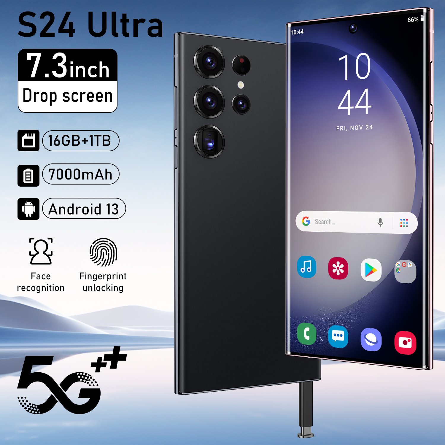 2024 Original Android s24 ultra phone Smartphone 16+1TB Mobile Phone Cell Gaming Phone 5G smartphone 3G&4G smartphone